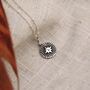 Star Burst Necklace With Optional Personalised Initial In Silver, thumbnail 3 of 8