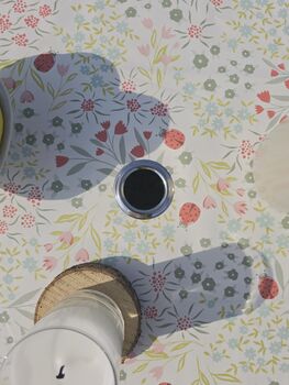 Wildflower Meadow Outdoor Tablecloth With Parasol Hole, 2 of 4