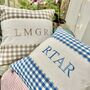 Gingham Name Cushion, thumbnail 5 of 12