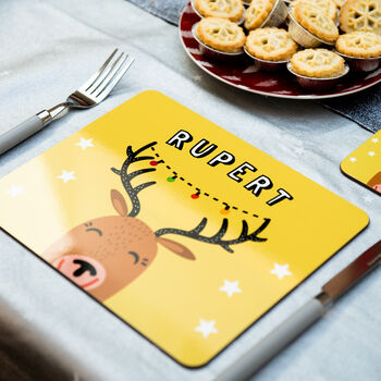 Christmas Placemat With Reindeer, 2 of 6