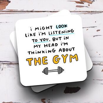 Personalised Mug 'Thinking About The Gym', 3 of 3