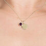 18ct Gold Plated February Birthstone Necklace Set, thumbnail 2 of 10