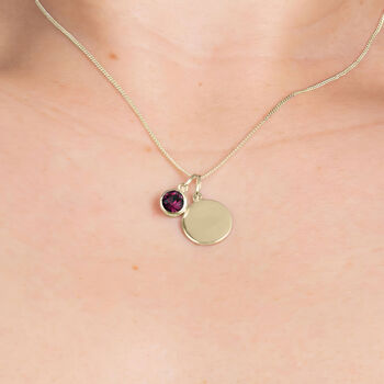 18ct Gold Plated February Birthstone Necklace Set, 2 of 10