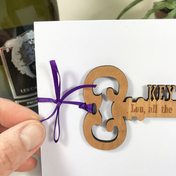 Personalised 'Key To Success' Congratulations Card, 10 of 10