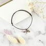 Be Bold Rhino Charm Wish Bracelet, thumbnail 2 of 4