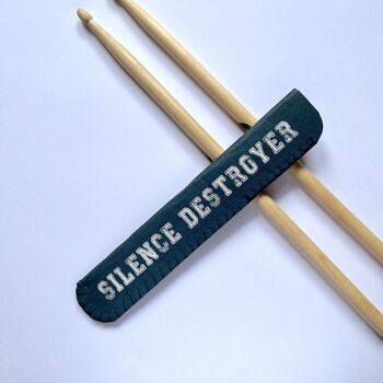 Personalised Drum Sticks Holder Silence Destroyer, 2 of 4