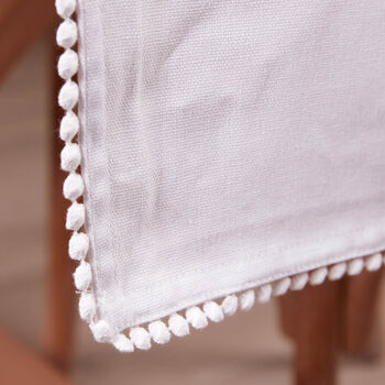 Marseille White French Knot Table Runner, 4 of 5