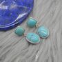 Turquoise Earrings: Silver, December Birthstone, thumbnail 1 of 7