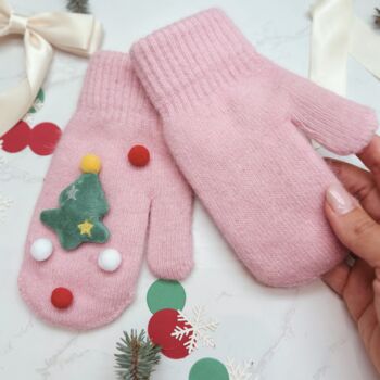 Christmas Eve Gift Box For Kids – Pink Mug, Cosy Gloves, Toy And Chocolate Treat, 6 of 12