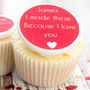 'I Love You' Cupcake Decorations, thumbnail 1 of 2