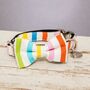 Thurlestone Rainbow Striped Bow Tie And Collar, thumbnail 2 of 6