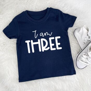 I Am One. Childs Birthday T Shirt, 5 of 8