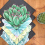 Succulent Napkin Gift Set, thumbnail 1 of 9