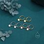 Sterling Silver Delicate Star Huggie Hoop Earrings, thumbnail 6 of 12