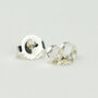 Sterling Silver Pebble Circle Stud Earrings, thumbnail 6 of 7