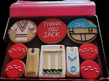 Personalised Cricket Biscuit Tin, 3 of 6