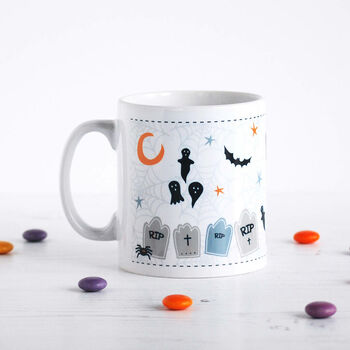 Ghost Personalised Halloween Mug, 2 of 4