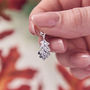 Oak Leaf Silver Bracelet Necklace Charm, thumbnail 2 of 7