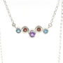 Sterling Silver And Gemstone Necklace, thumbnail 2 of 5