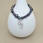 Personalised Black Pearl Birthday Charm Bracelet, thumbnail 5 of 7