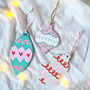 Hand Painted Christmas Bauble Decorations, thumbnail 1 of 4