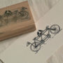 Tandem Bike Wedding Stamp, thumbnail 1 of 3