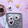 Vegan Raspberry Linzer Biscuit Baking Kit, thumbnail 1 of 9