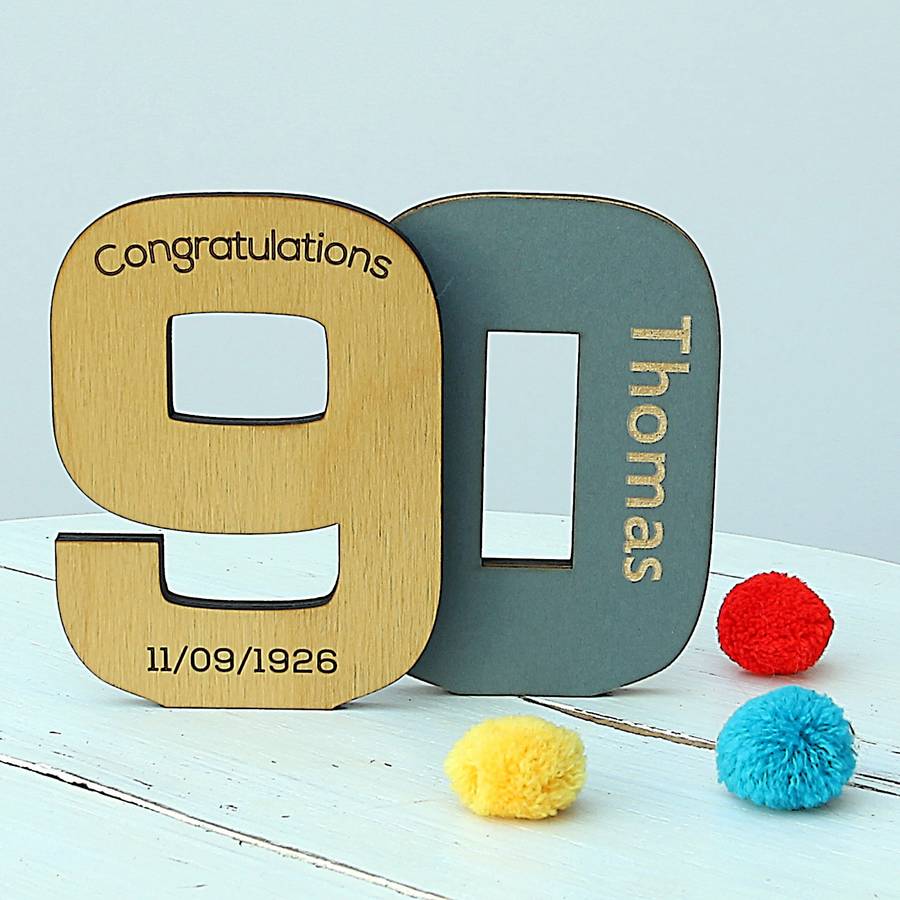 Personalised 90th Birthday Keepsake Gift By Neltempo