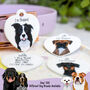 Premium Dog Breed Realistic Illustrations Heart ID Tag, thumbnail 1 of 11