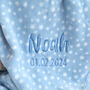 Personalised Blue Blanket And Comforter Set For Baby, thumbnail 2 of 6