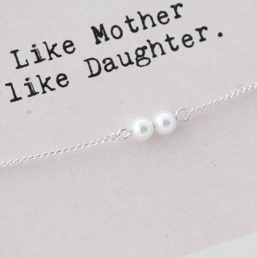 like mother like daughter two pearls bracelet by attic