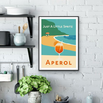 Just A Little Spritz Cocktail Wall Art, 2 of 3