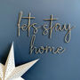 Lets Stay Home Wire Wall Words, thumbnail 1 of 4