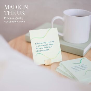 New Mum Affirmation Cards And You Are Enough Charm, 2 of 6