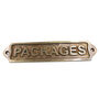 Custom Packages Brass Plaque With Vintage Finish, thumbnail 4 of 11