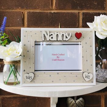 Personalised Nanny Photo Frame Birthday Gift, 6 of 7