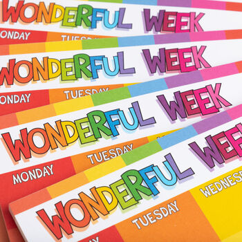 Wonderful Week A4 Weekly Planner Pad, 8 of 8