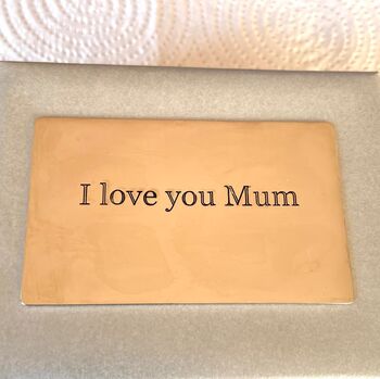 I Love You Mum Personalised Secret Message Keepsake, 9 of 10