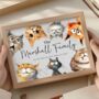 Personalised Peeking Cats Family Print – Funny Custom Wall Art, thumbnail 4 of 6