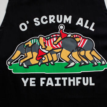 Funny Rugby Christmas Apron, 7 of 7