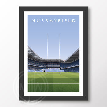 Murrayfield Stadium Scotland Rugby Poster, 6 of 6