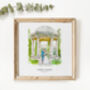 Wedding Venue Portrait – 1st Anniversary Gift, Wedding Gift, thumbnail 9 of 12