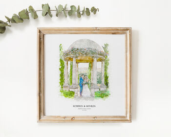 Wedding Venue Portrait – 1st Anniversary Gift, Wedding Gift, 9 of 12
