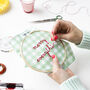Merry Everything Gingham Embroidery Hoop Kit, thumbnail 6 of 10
