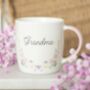 Grandma Floral Pedestal Mug, thumbnail 1 of 4