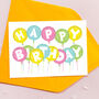 Birthday Balloons Card, thumbnail 2 of 3