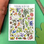 Foraging Plants Of Britain Watercolour Postcard, thumbnail 1 of 10
