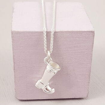 Welly Boot Personalised Silver Charm, 7 of 9