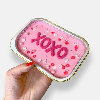 Valentine's Piece Of Cake Postable Birthday Gift Box Vanilla And Raspberry, 2 of 4