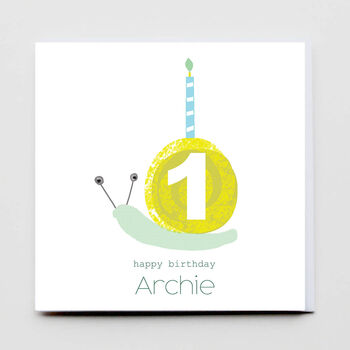 Snail Birthday Greeting Card, 2 of 5